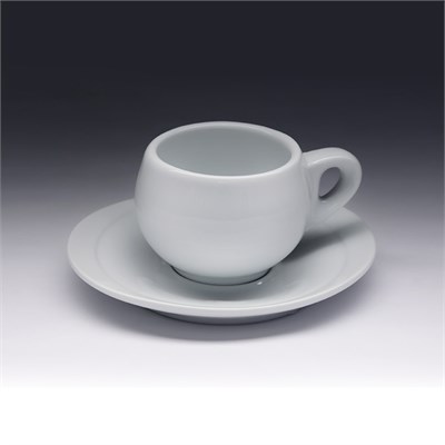 Чайная пара с овальным блюдцем «Collage» 150 мл фк188