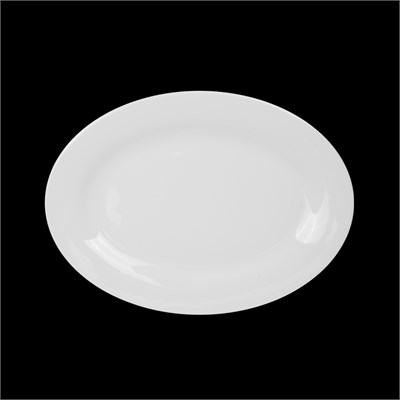БЛЮДО овальное 12'' 300мм Chan Wave Classic" [ivory LQ-Q034]" фк0128