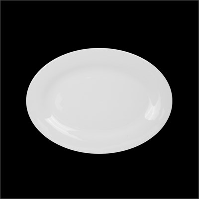 БЛЮДО овальное 10'' 250мм Chan Wave Classic" [ivory LQ-Q033]" фк0127