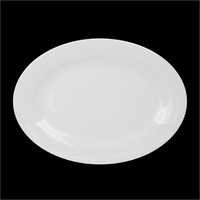 БЛЮДО овальное 16'' 400мм Chan Wave Classic" [ivory LQ-Q036]" фк0199