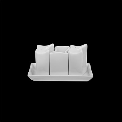 Набор для специй Волна «Chan Wave» (соль, перец, зубочистки) [LQ-QSP0003/2] фк0326