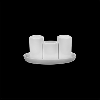 НАБОР для специй 3пр.овал. Chan Wave Classic" [ivory LQ-QSP0009/2, LQ-QX0005]" фк0349