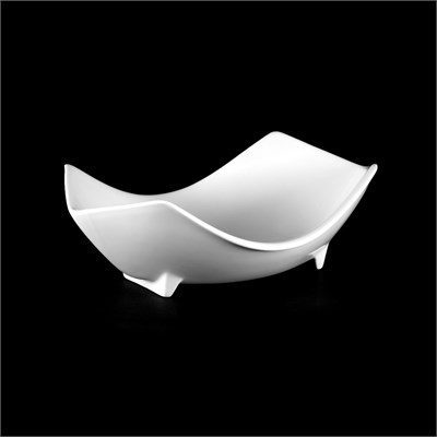 ВАЗА для фруктов 10'' 250мм Chan Wave Quadro" [ivory LQ-QB0019В]" фк0213