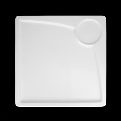 БЛЮДО квадратное для завтрака 9,75''х9,75'' 245х245мм Sam&Squito Quadro" [JXQ015-01]" фк913