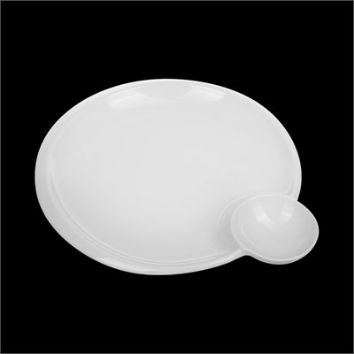 ТАРЕЛКА для завтрака 11'' 275мм Chan Wave Classic" [ivory LQ-QD0528B]" фк0243