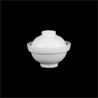 МИСОСУПНИЦА с крышкой 5'' 125мм 300мл Chan Wave Classic" [ivory LQ-Q1761]" фк0244