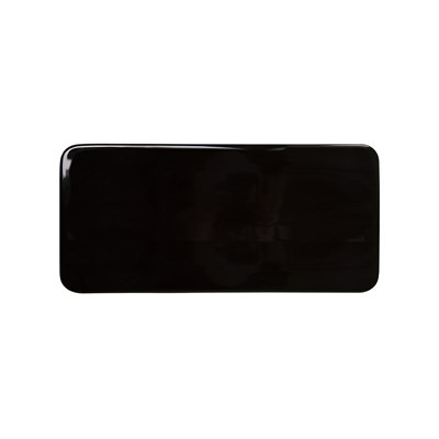 Блюдо прямоугольное плоское «Corone» 275х130 мм черное [LQ-SK0007-K] фк0252/1