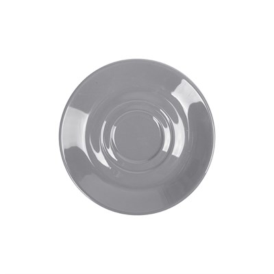 Блюдце круглое «Corone» 112 мм серое [LQ-SK0048-431C] фк084/3