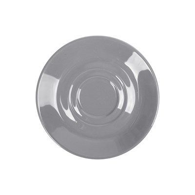 Блюдце круглое «Corone» 145 мм серое [LQ-SK0052-431C] фк088/3