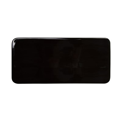Блюдо прямоугольное «Corone» 305х140 мм плоское черное [LQ-SK0010-K] фк0253/1
