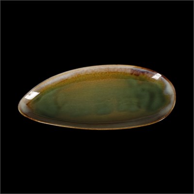 БЛЮДО овальное 12х5,3" 310х135мм, синий+зеленый "Corone Verde" [HL497090]" фк0720