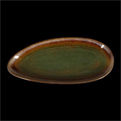 БЛЮДО овальное 14,2х6,5" 360х165мм, синий+зеленый "Corone Verde" [HL497100]" фк0721