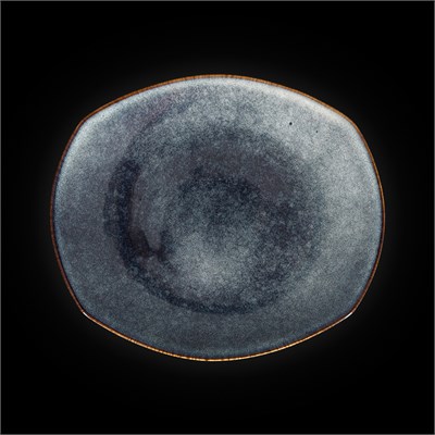 ТАРЕЛКА овальная 12х10" 305х260мм, синий "Corone Celeste" [HL900780]" фк0824