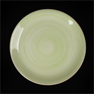 Тарелка мелкая 255 мм зеленая «Corone Natura» [HL908140E] фк0927