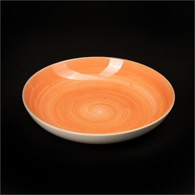 Тарелка глубокая без бортов 205 мм коралловая «Corone Natura» [HL943350D] фк0940