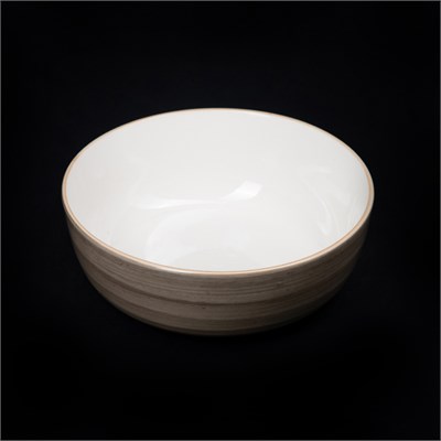 Салатник 165 мм 900 мл серо-коричневый «Corone Natura»  [HL248660B] фк0946