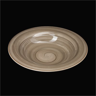 Тарелка для пасты 600 мл серо-коричневая «Corone Natura» [HL900650B] фк0961