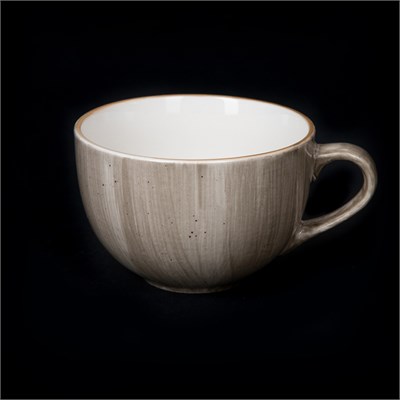 ЧАШКА чайная 320мл, серо-коричневый Corone Natura" [HL900840B]" фк0977