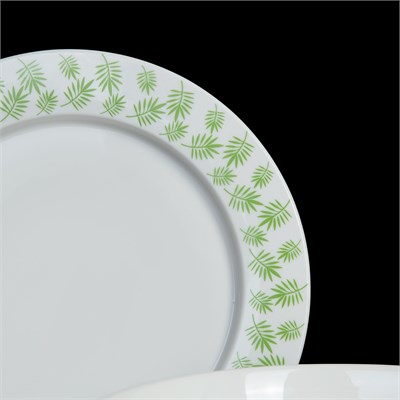 Тарелка мелкая 8,25 210 мм «Corone Gourmet» [рис. Пальма]" фк1405/пальма