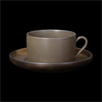 ЧАЙНАЯ ПАРА 320мл, медный/серый Corone Luminare" [HS027536/HS027537]" фк1921