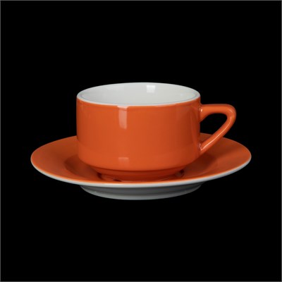 ЧАЙНАЯ ПАРА 250мл, оранжевый Corone Gusto" [7925/7927]" фк1742