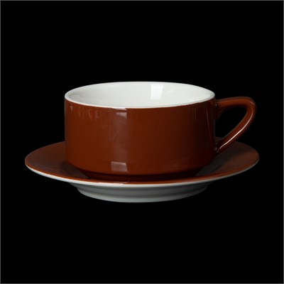 ЧАЙНАЯ ПАРА 300мл, коричневый Corone Gusto" [7926/7927]" фк1746