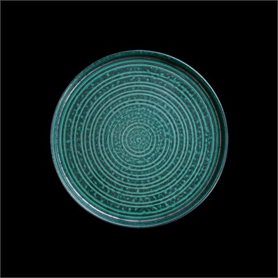 ТАРЕЛКА с бортом 8'' 220мм, зеленый [004565-7] фк8019