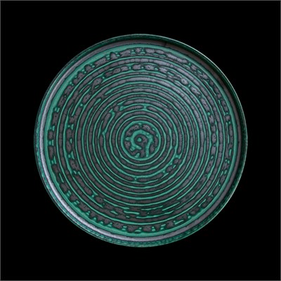 ТАРЕЛКА с бортом 10'' 260мм, зеленый [004566-7] фк8020