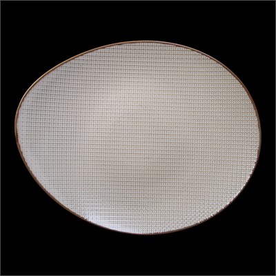 ТАРЕЛКА овальная 14 355х285мм, бежевый ''Corone Alveare'' [HS179438]" фк9504