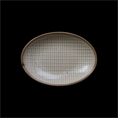 БЛЮДО овальное малое 5 125х90мм, бежевый ''Corone Alveare'' [HS179477]" фк9510