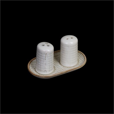 НАБОР ДЛЯ СПЕЦИЙ 2 пр. на подставке, бежевый Corone Alveare" [HS179481,HS179502,HS179480]" фк9514