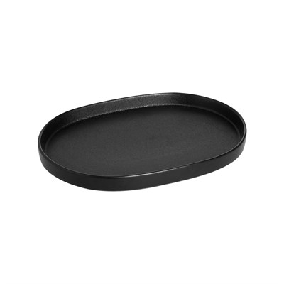 БЛЮДО овальное с бортами 10,5 270х190х26мм, черный "Corone Bushido" [24069]" фк6501