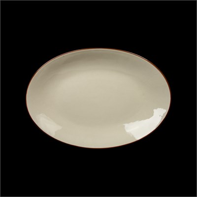 БЛЮДО овальное 12 310х215х35мм, слоновая кость+ зеленый "China Town" [HM04373-12]" фк8500
