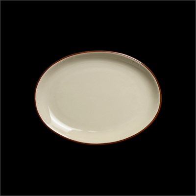 БЛЮДО овальное 10 265х195х33мм, слоновая кость+ зеленый "China Town" [HM04329-10]" фк8501