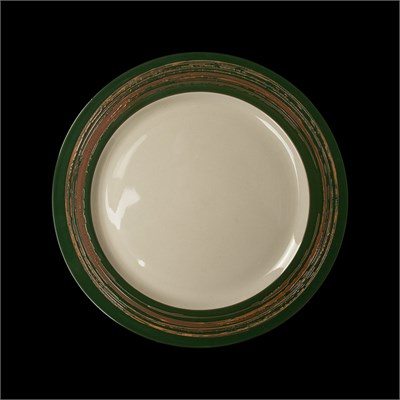 ТАРЕЛКА мелкая 12 310мм, слоновая кость+ зеленый "China Town" [HM05165-12]" фк8502