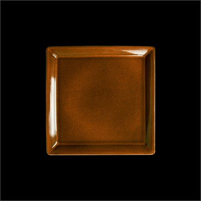 ТАРЕЛКА квадратная с бортами 9'' 220мм, оранжевый Corone Cocorita" [XSY2255]" фк8831