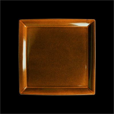 ТАРЕЛКА квадратная с бортами 12'' 310мм, оранжевый Corone Cocorita" [XSY2263]" фк8833