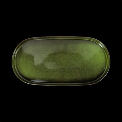 БЛЮДО овальное 16 410х205мм, зеленый "Corone Cocorita" [TTSY1319]" фк8894