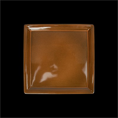 ТАРЕЛКА квадратная с бортами 10'' 265мм, оранжевый Corone Cocorita" [XSY2259]" фк8832