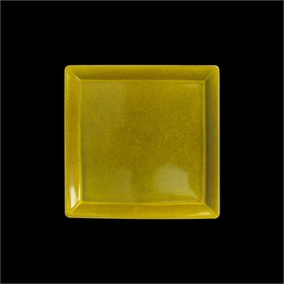 ТАРЕЛКА квадратная с бортами 9'' 220мм, желтый Corone Cocorita" [XSY2256]" фк8931