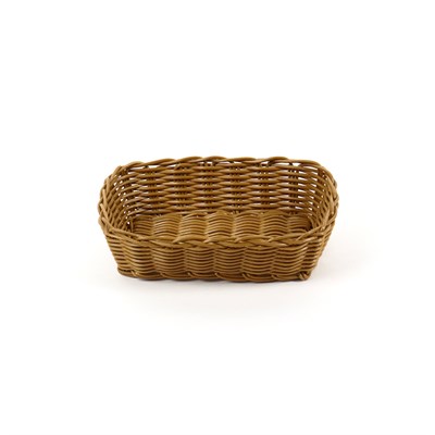 Корзинка пластиковая 210х145 мм коричневая [KT3053] кт1912