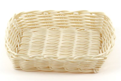 Корзинка пластиковая 195х175 мм бежевая [KT3525] кт1917