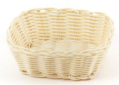 Корзинка пластиковая 170х150 мм бежевая [KT3467] кт1919