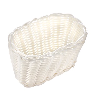 Корзинка пластиковая 160х100х100 мм белая [White 3560] кт252