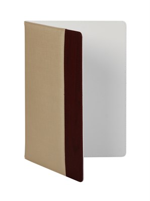 Папка для меню белая с тиснением и красной вставкой [HY011] кт0713