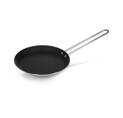 СКОВОРОДА блинная d=280/20 нерж. антиприг. покрытие с ручкой, ИНДУКЦИЯ, LUXSTAHL кт604