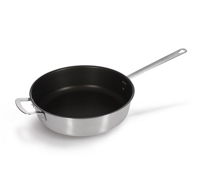 СКОВОРОДА d=320/85 нерж антиприг. покрытие, высокие борта, ИНДУКЦИЯ, LUXSTAHL кт609