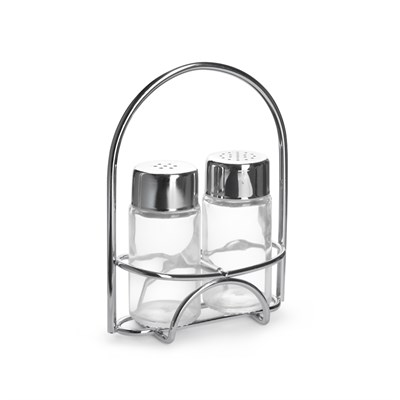 Набор для специй 2 предмета (соль, перец) нержавеющая сталь, дуга Luxstahl [KH-258] кт2817