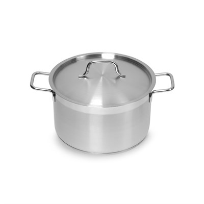 КАСТРЮЛЯ 5л нерж.тройное дно d=235 h=130, ИНДУКЦИЯ, серия Satin" LUXSTAHL" кт3156