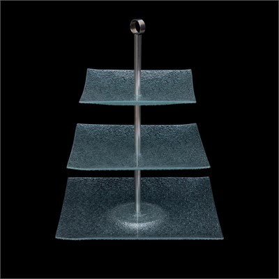 ЭТАЖЕРКА 3-х ярусная 8''/10''/11'' d=21/25/30см Corone Aqua"" кт0170